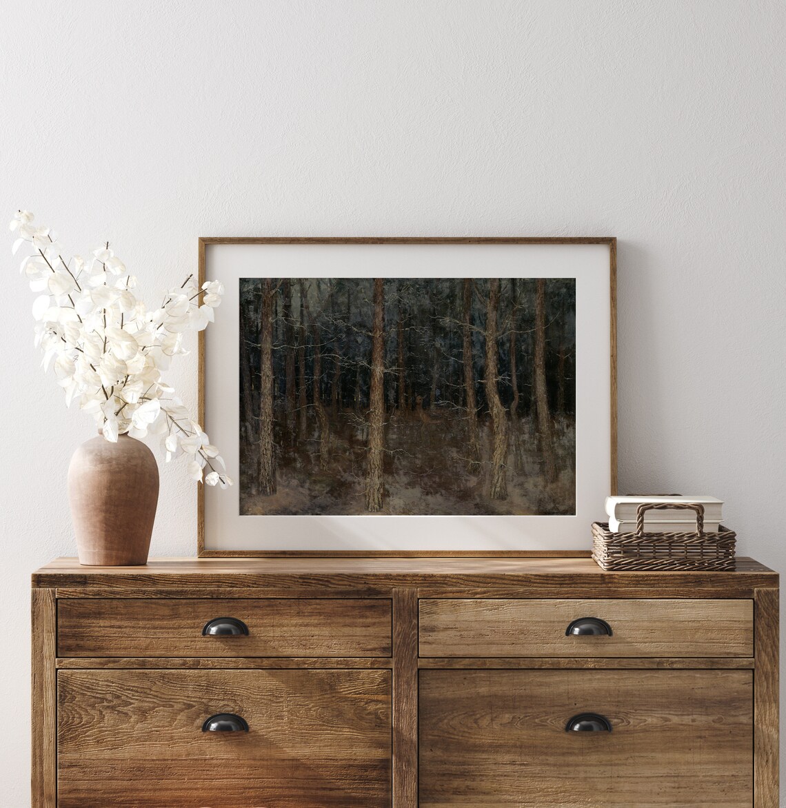 Forbidden Forest Deer, Dark Academia Art Print - Image 3