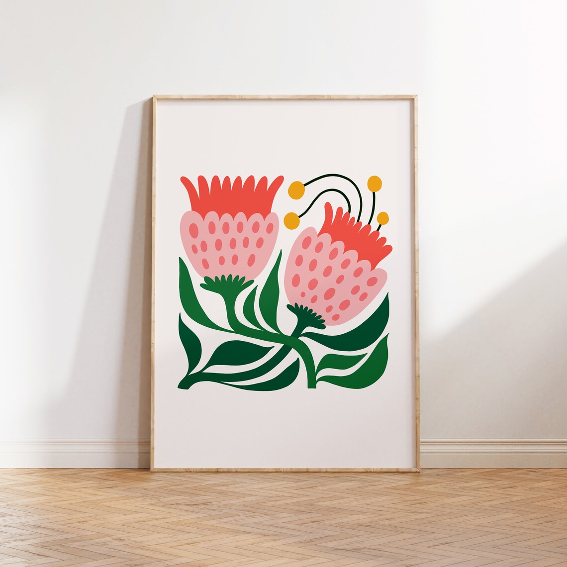 Jungle Flora Tropical Botanical Floral Art Print
