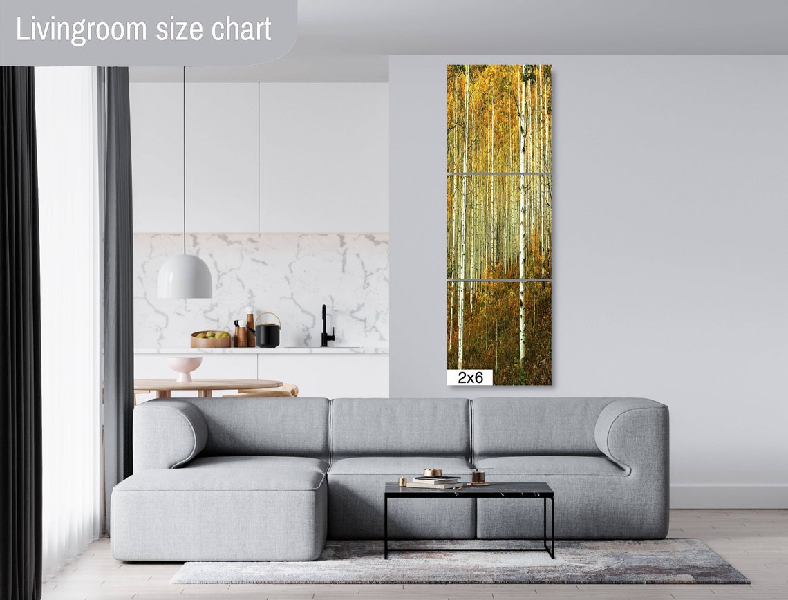 Towering Aspen Trunks Under Golden Canopy Close Up Fall Poster - Image 3