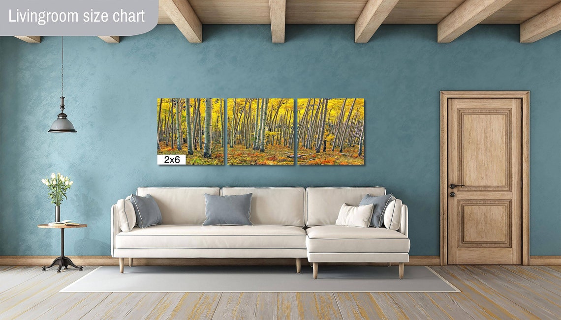 Sunlit Golden Aspen Grove with White Trunks Autumn Forest Poster - Image 4