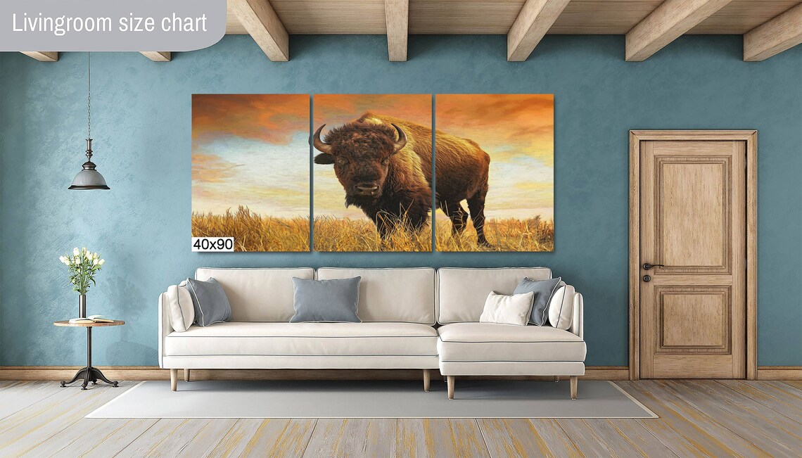 Bison Photography Print, Buffalo Wildlife Art - Image 2