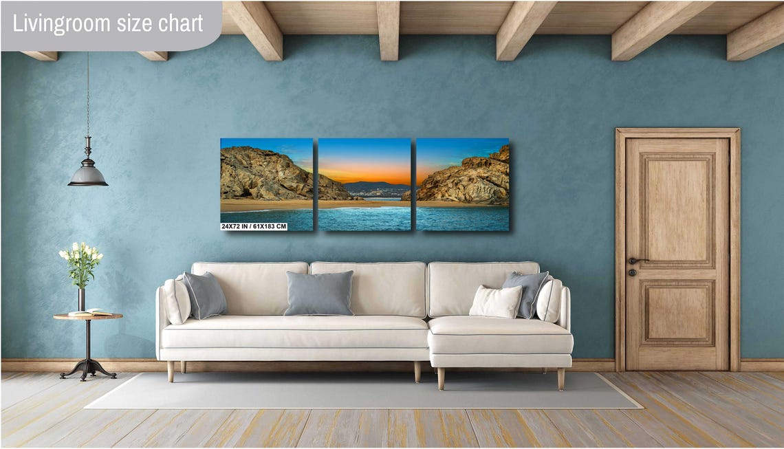 Cabo Divorce Beach Rocky Cliffs Golden Shore Ocean View Poster - Image 3