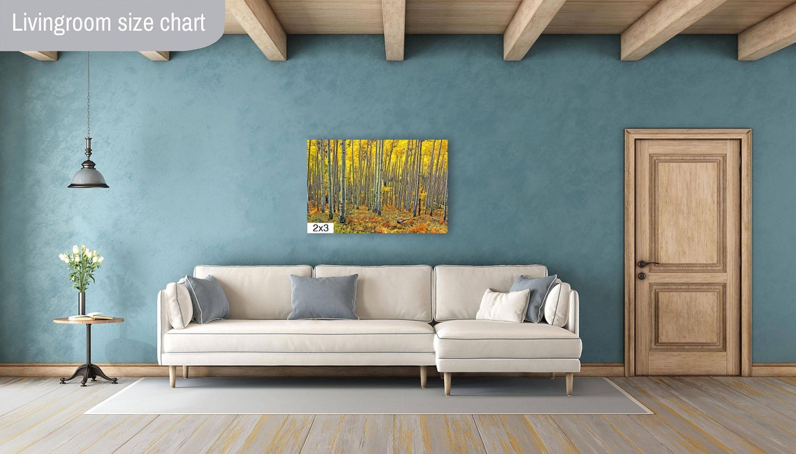 Sunlit Golden Aspen Grove with White Trunks Autumn Forest Poster - Image 5