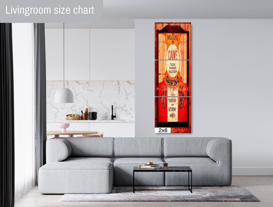 Cain's Ballroom Vintage Tulsa Dance Sign Thursday Saturday Poster - Image 3