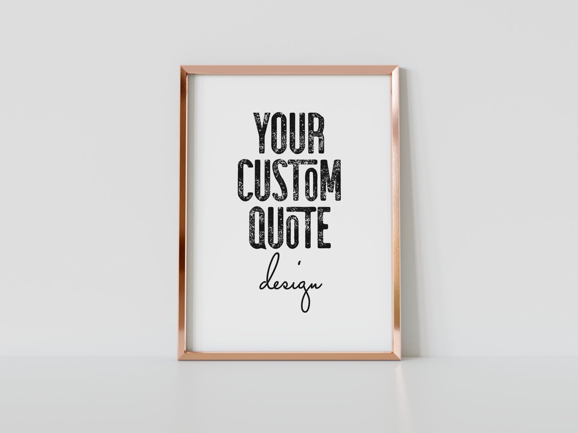 Custom Quote Print Wall Art Custom Signs Custom Print Your Text Here Quote Print Wall Art - Image 4