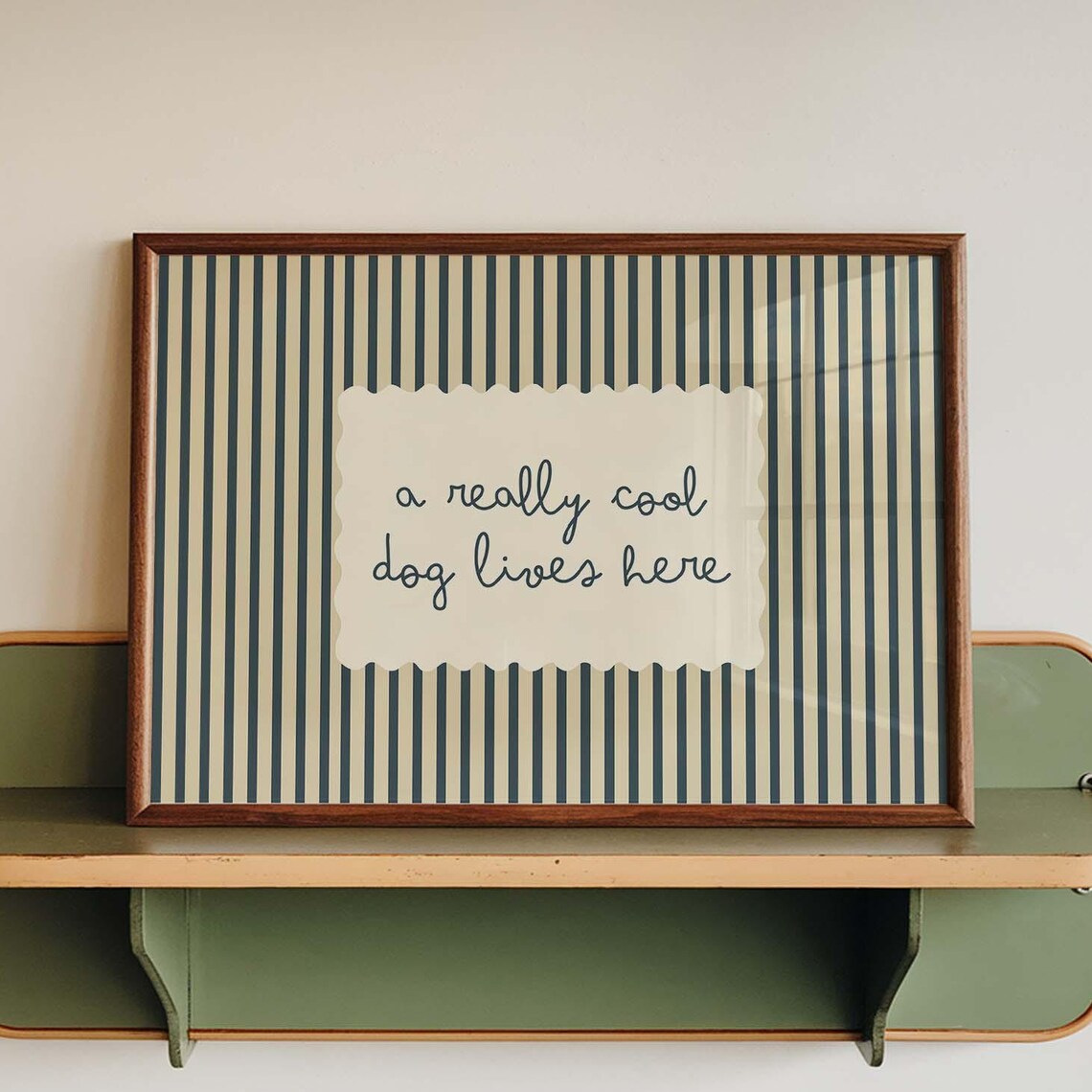 Funny Dog Print, Handdrawn Typography Poster