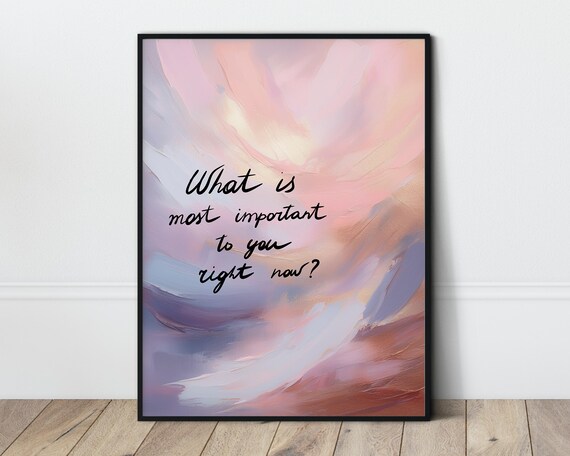 Motivational Quote Abstract Pink Print Dopamine Home Decor Feel Good Interior Vibrant Apartment Creative Office Art Uplifting
