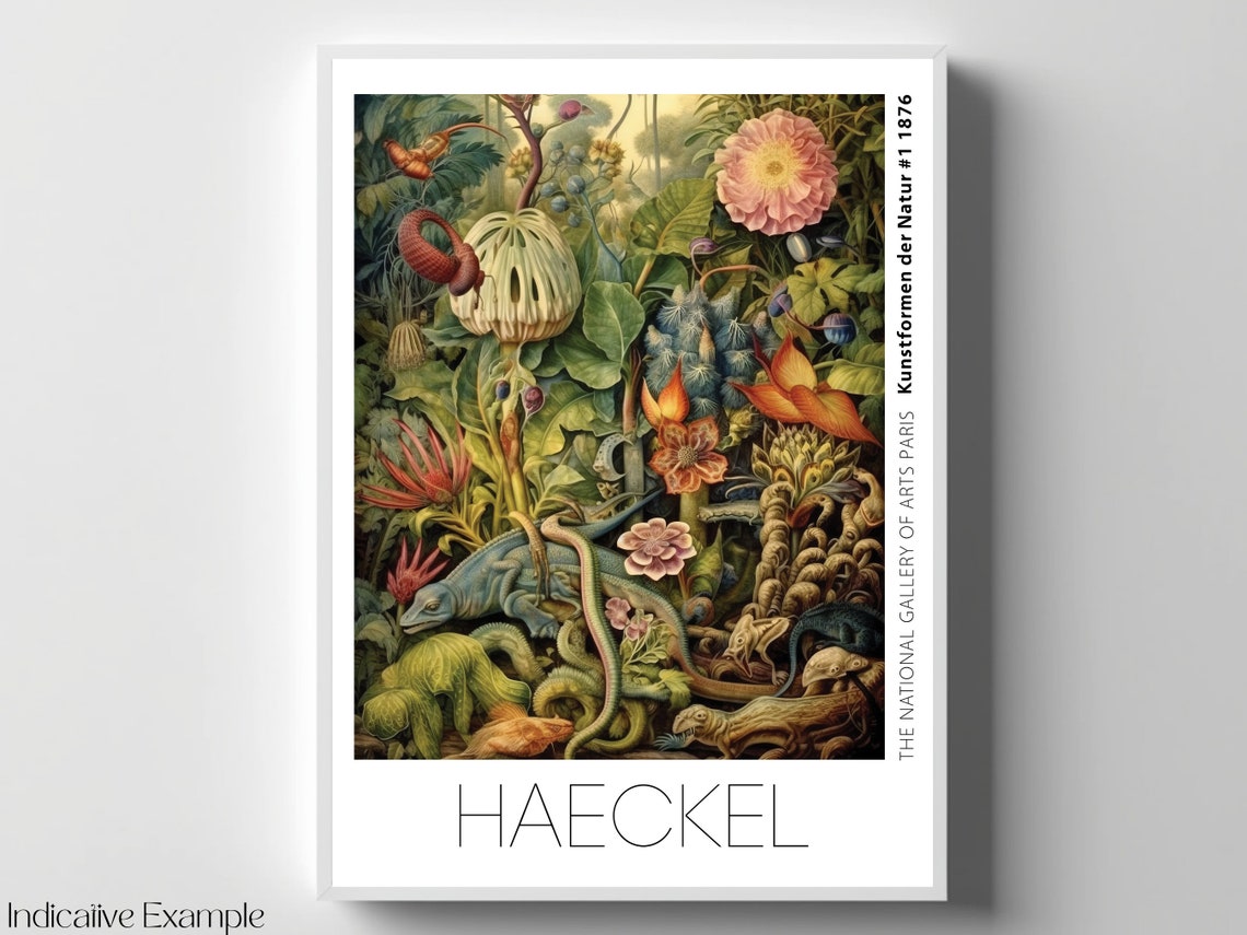Haeckel Inspired Reptiles Flora Kunstformen Der Natur Poster - Image 4