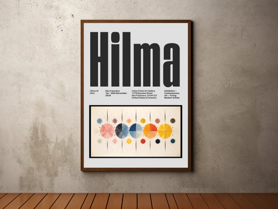Hilma Af Klint Inspired Print Hilma Af Klint Poster Retro Vintage Wall Art Decor Swedish Modern Abstract Art Art Gift For Her