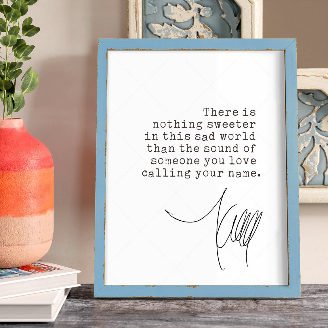 Kate DiCamillo Nothing Sweeter In This Sad World Quote Poster - Image 4