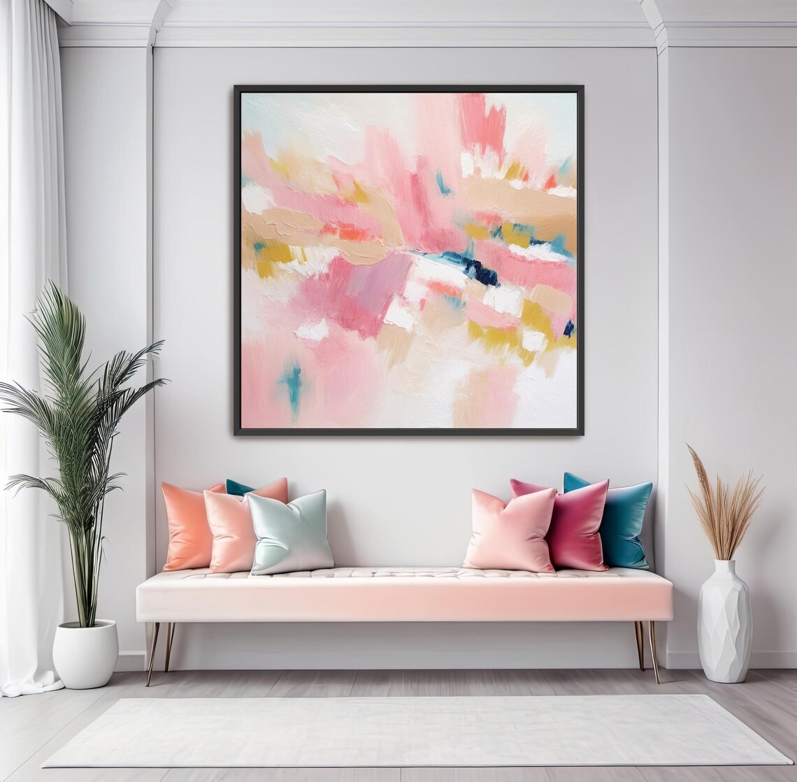 Abstract Acrylic Painting Wall Art Poster Print - Image 4