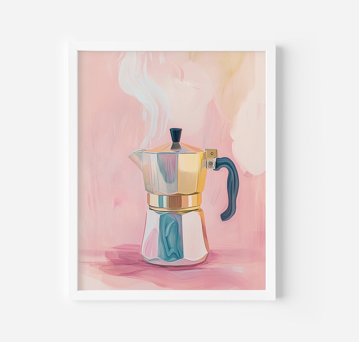 Coffee Lover Club Vintage Coffee Maker Kitchen Poster