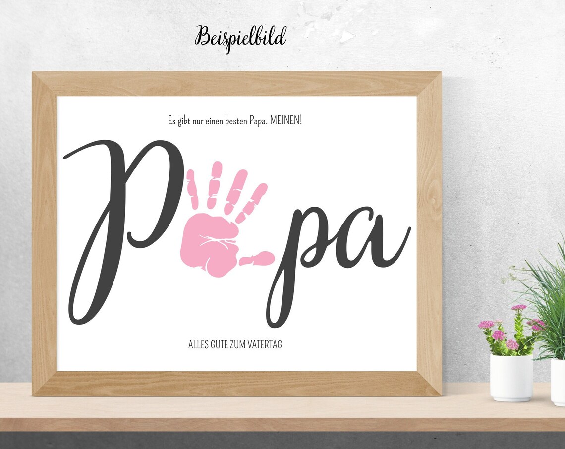Handprint Gift for Dad, Father's Day Template