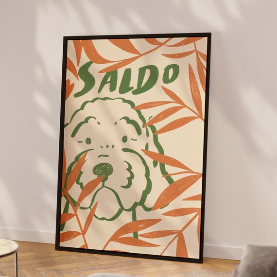 Custom Dog Portrait Retro Pet Illustration Colorful Gallery Wall Art Preppy Prints Loss Minimal Line Drawing Fun Mom Gift
