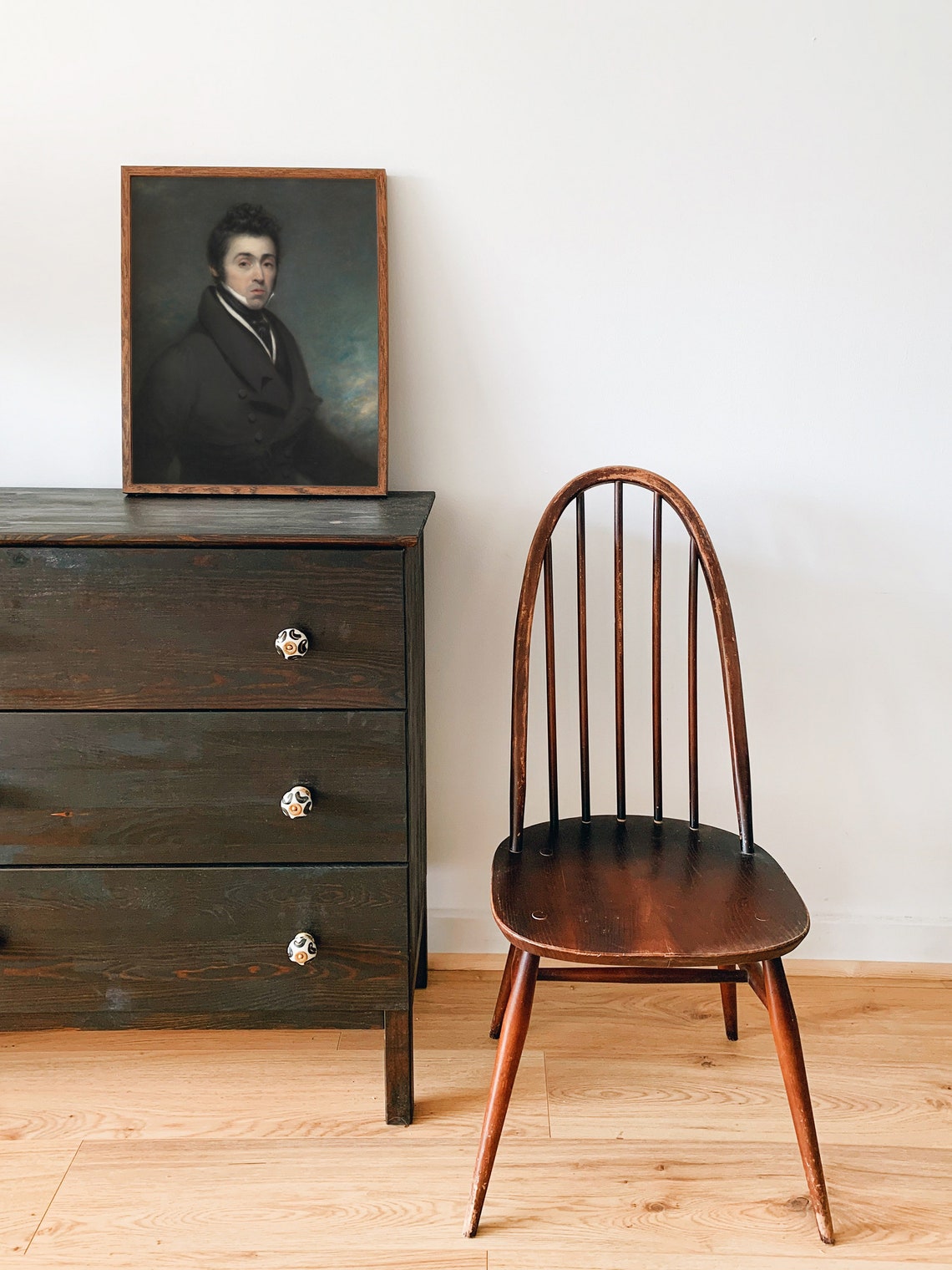 Vintage Man Portrait Print Antique Portrait Painting Man Painting Portrait Oil Painting Vintage Wall Art Traditional Artwork - Image 2