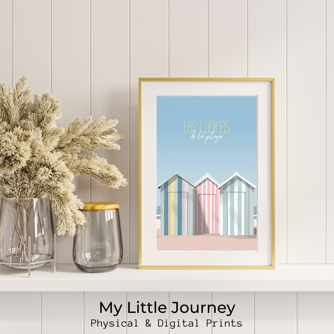 Beachy Seaside Print, Coastal Nautical Decor - Image 2
