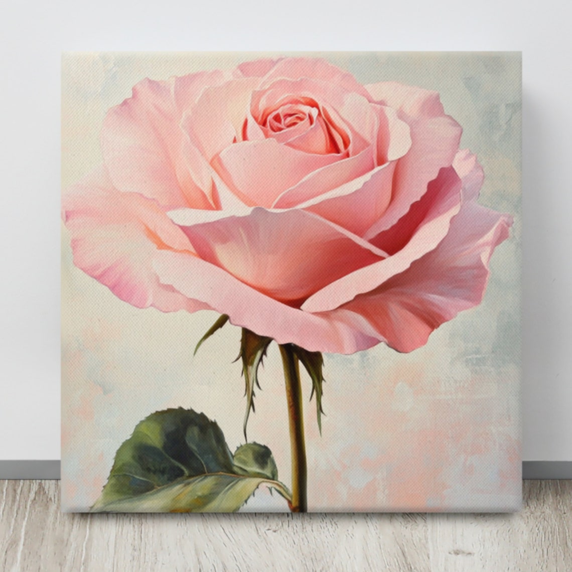 Pink Rose Print Large Painting Print Flower Wall Art Pink Rose Art Rose Painting Print Living Room Art Pink Wall Art - Image 3