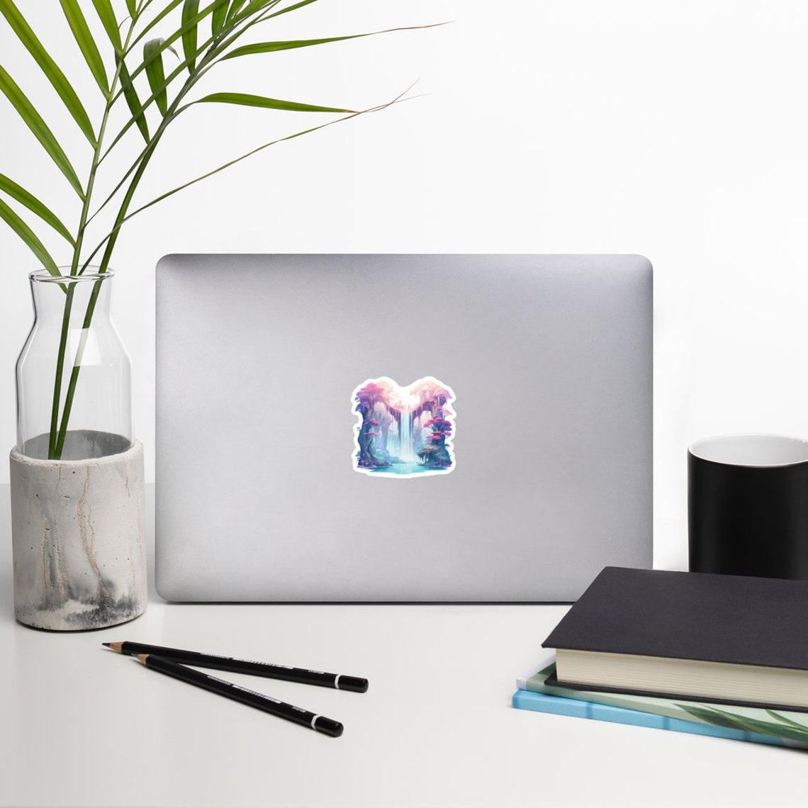 Waterfall Sticker Water Sticker River Sticker Waterfall Art Outdoors Sticker Magical Sticker Mystical Land