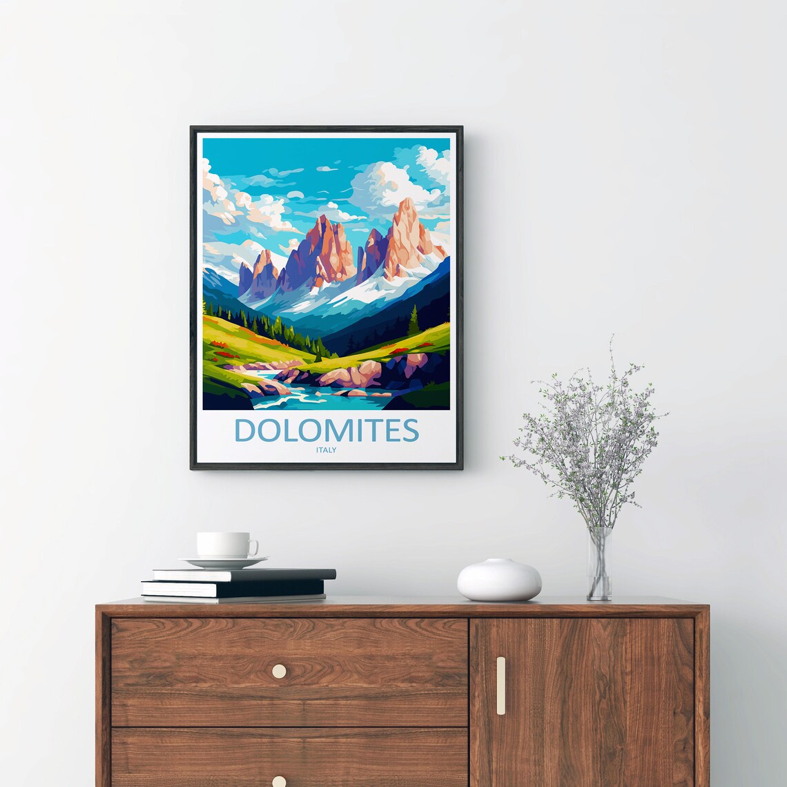 Dolomites Travel Poster, Italy Wall Decor - Image 2