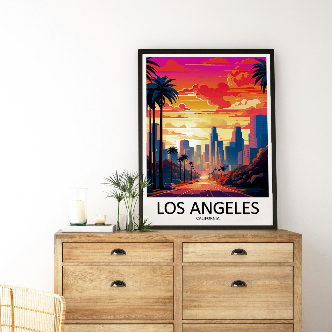 Los Angeles Travel Print, California Wall Decor - Image 3