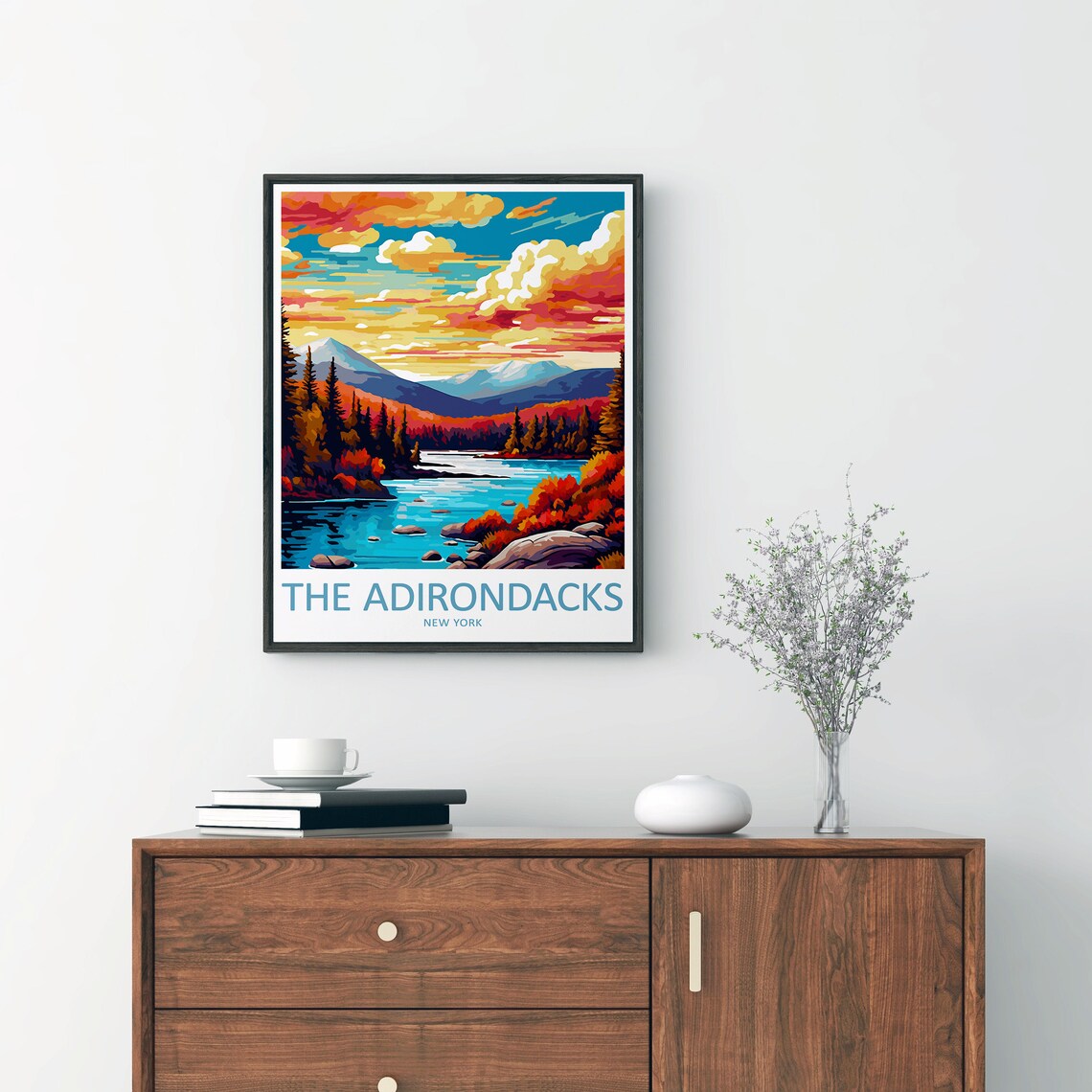 The Adirondacks Travel Poster, New York Gift - Image 2