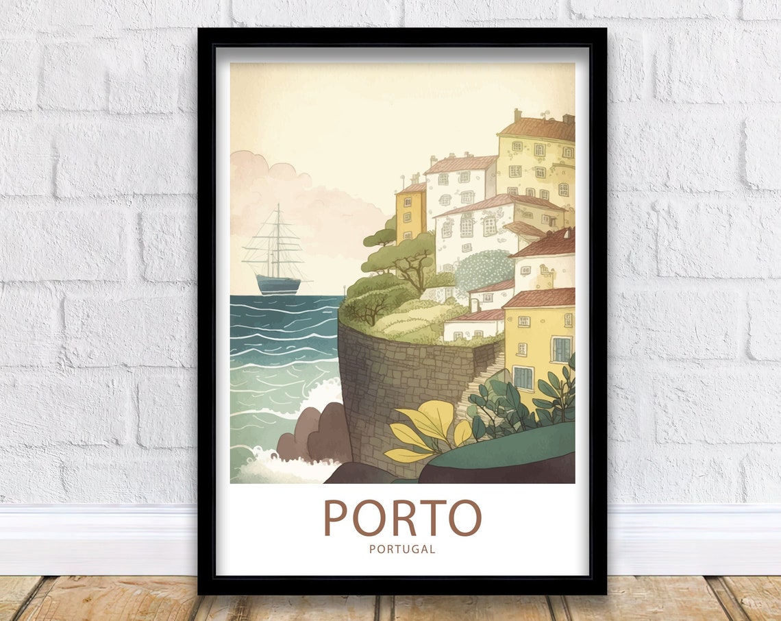 Porto Travel Print Wall Art Porto Travel Poster Gift Porto Portugal Scenic Wall Art Porto Portugal Gift For Porto Portugal Scenic Artwork