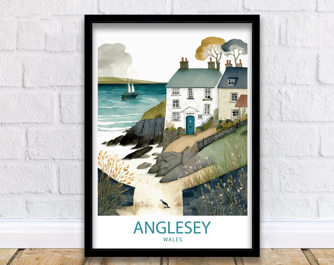 Anglesey Travel Poster, Wales Wall Decor - Image 5