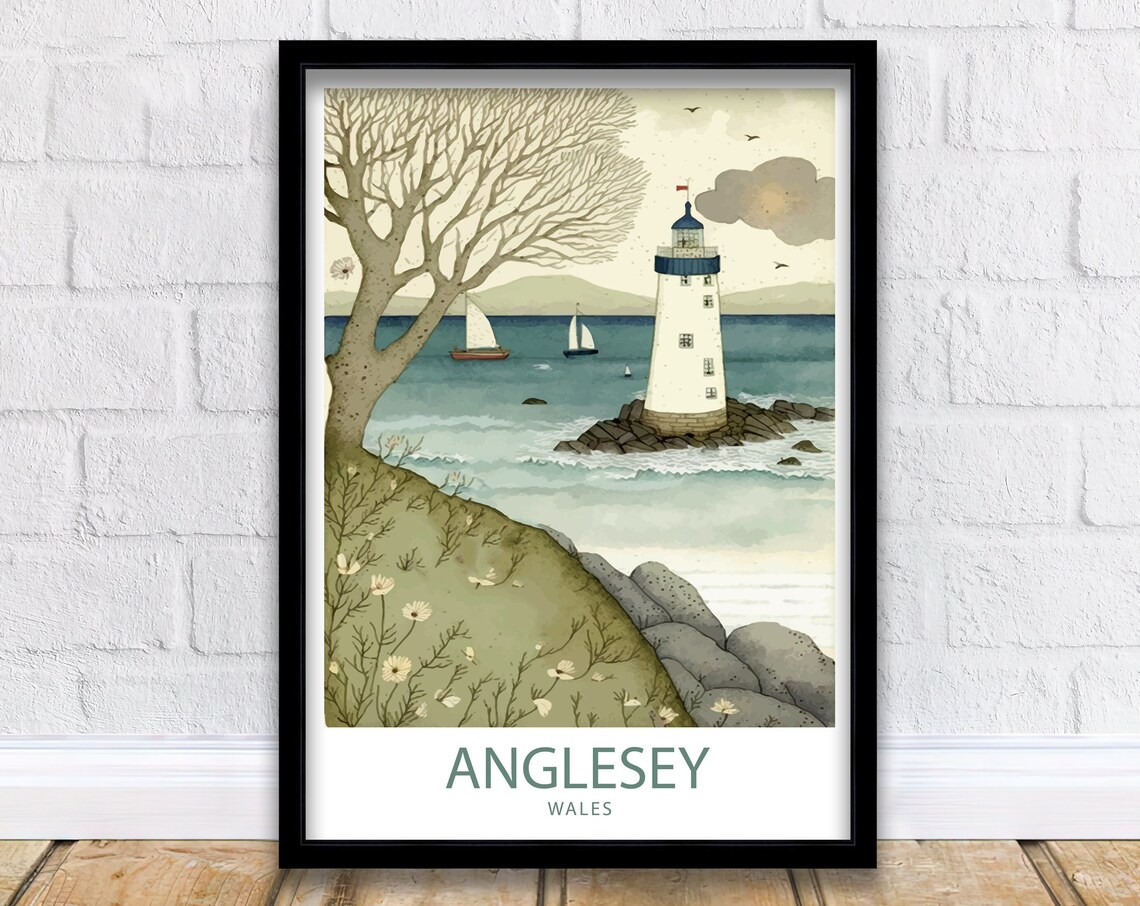 Anglesey Wales Travel Poster - Image 5