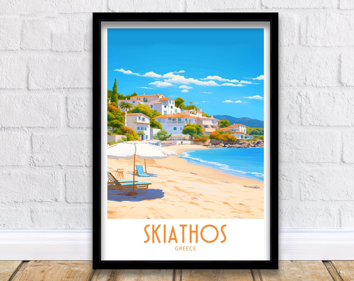 Skiathos Wall Decor Gift Lover Poster