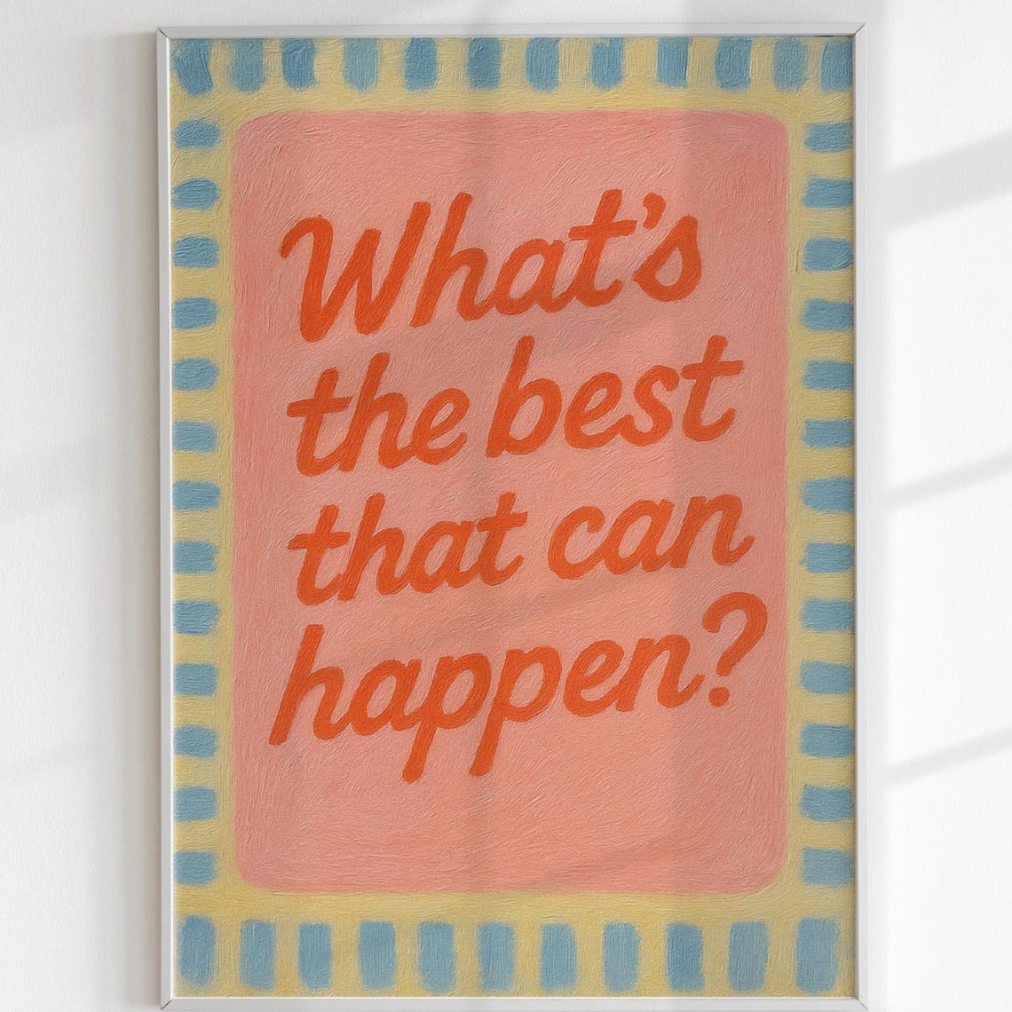 Inspirational Wall Art Print Positive Quote Poster Retro Motivational Home Decor Colorful Artwork