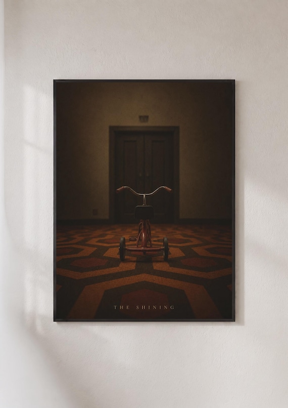 The Shining Tricycle Overlook Hotel Hallway Horror Movie Poster