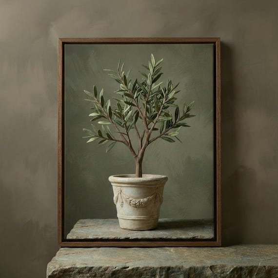 Botanical Plant Wall Art Collection, Mediterranean Herbs