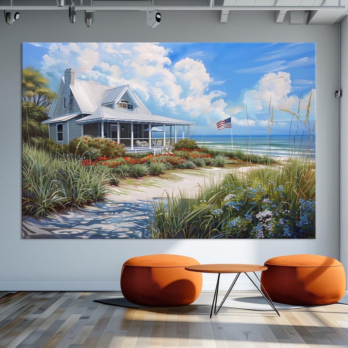 Beach House, Gulf Of Mexico Coastal Landscape
