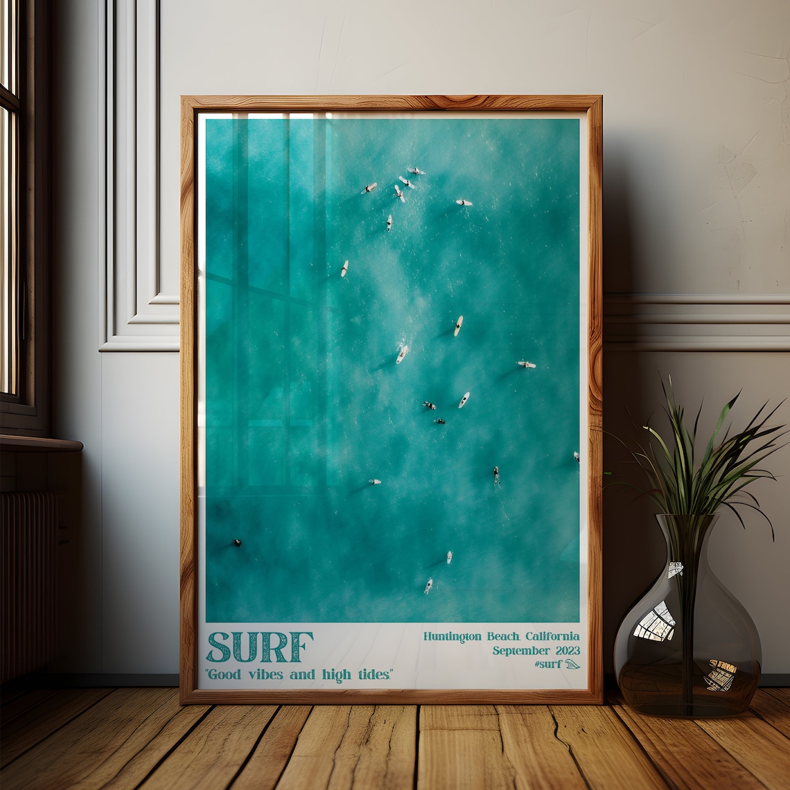 Surf Summer Vintage Coastal Travel Poster - Image 2