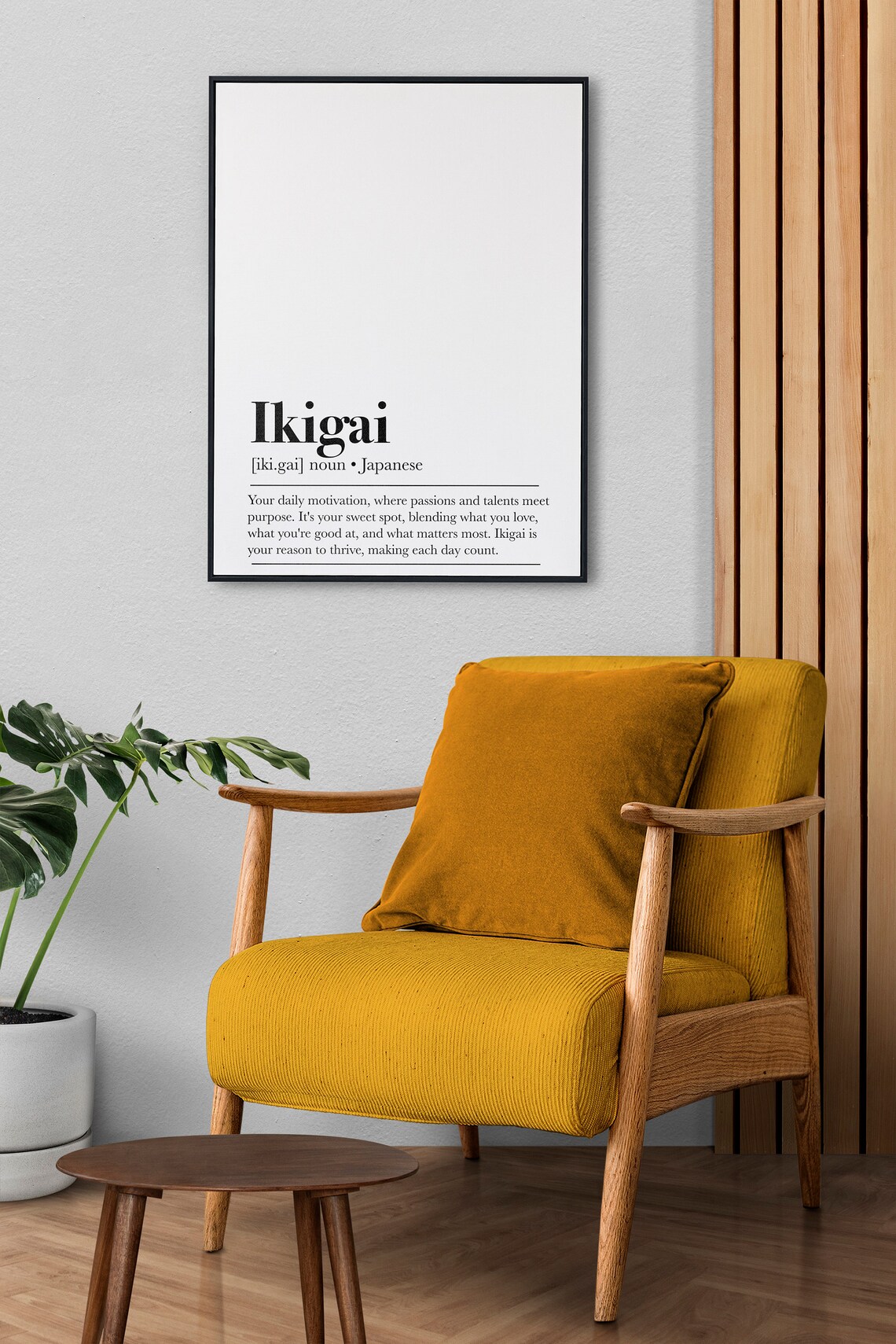 Ikigai Definition Art Print, Office Wall Decor - Image 3