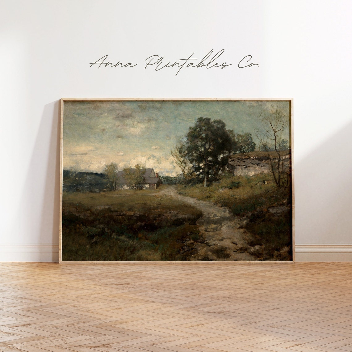 Antique Village Path Country Lane Vintage Cottage Walk Poster - Image 2