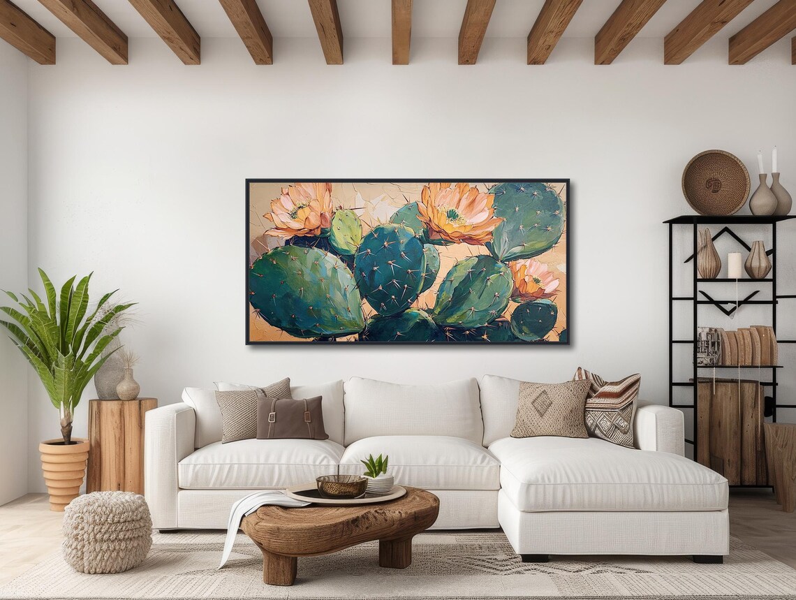 Southwestern Cactus, Vintage Mid-Century Art Print - Image 3