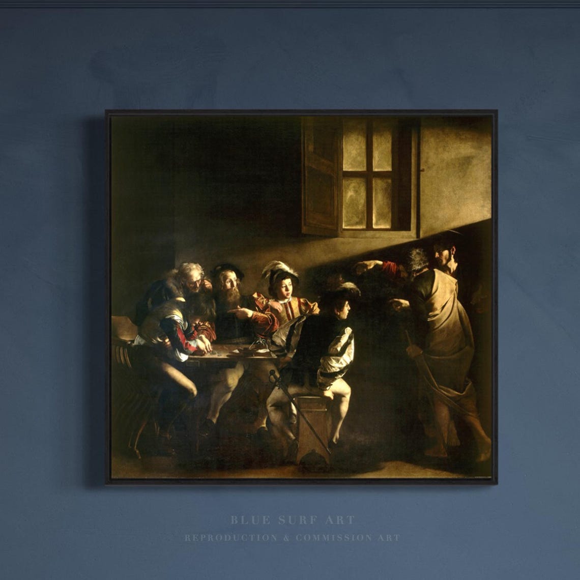 Caravaggio Calling of Saint Matthew Baroque Masterpiece Poster