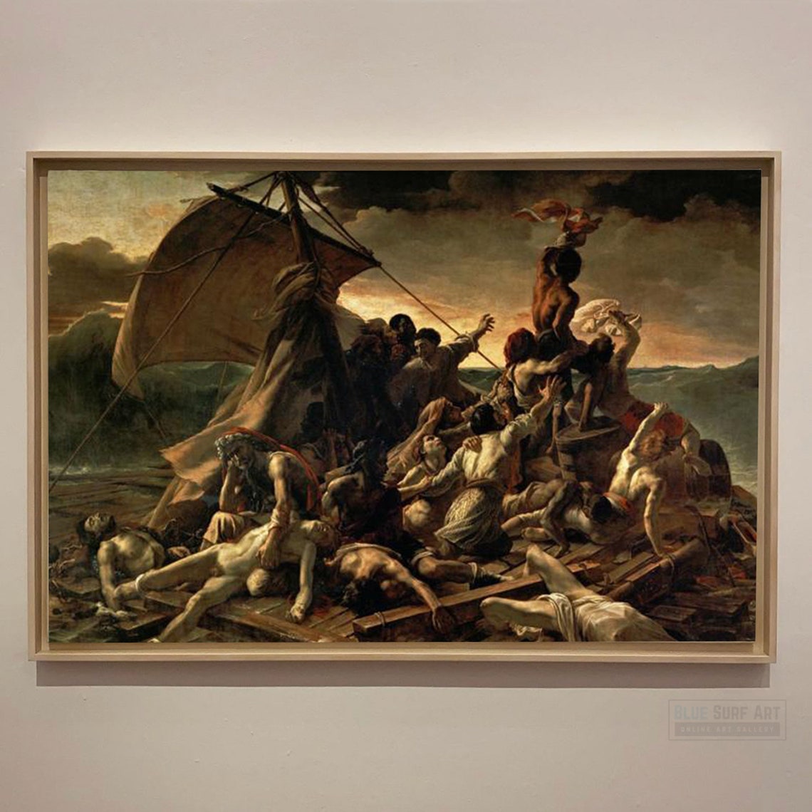 The Raft Of The Medusa Thodore Gricault 100 Hand Painted Oil Painting Reproduction Masterpiece Art Living Room Art
