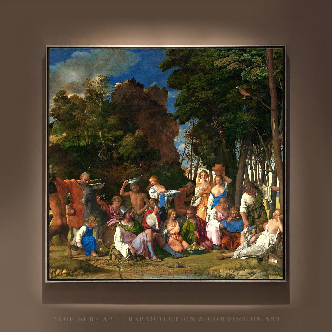 Giovanni Bellini Feast of the Gods Mythological Gathering Poster