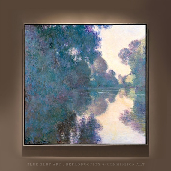 Claude Monet Morning on the Seine near Giverny 1897 River Poster