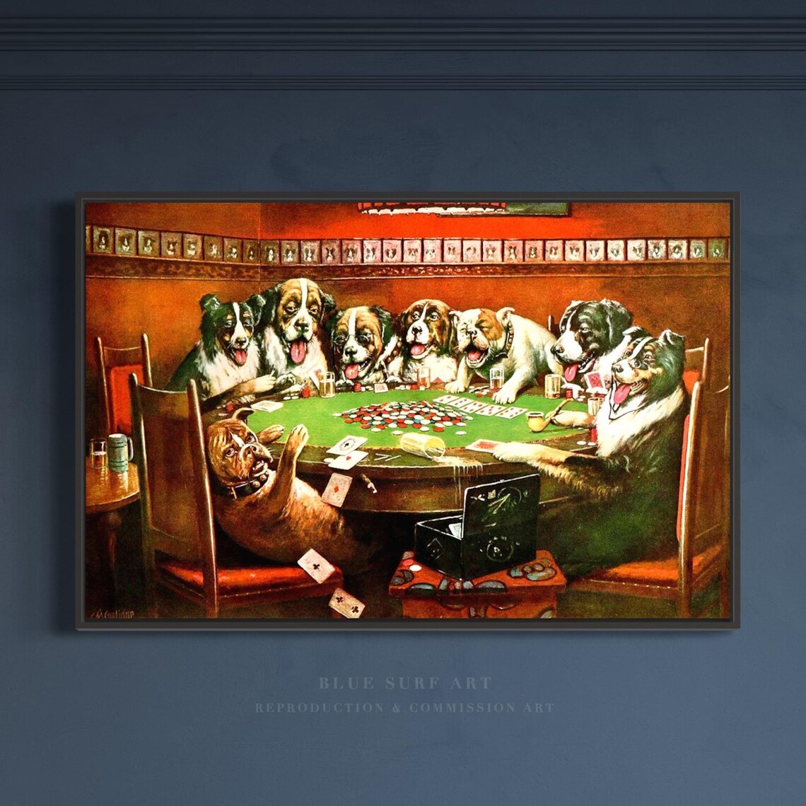 Cassius Coolidge Dogs Playing Poker Art Print