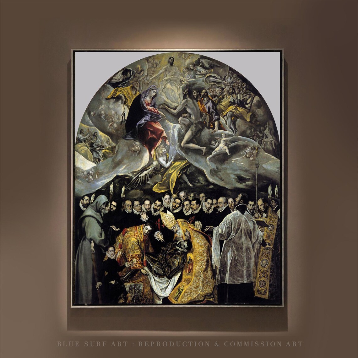 El Greco Burial of the Count of Orgaz Saints Ascension Poster