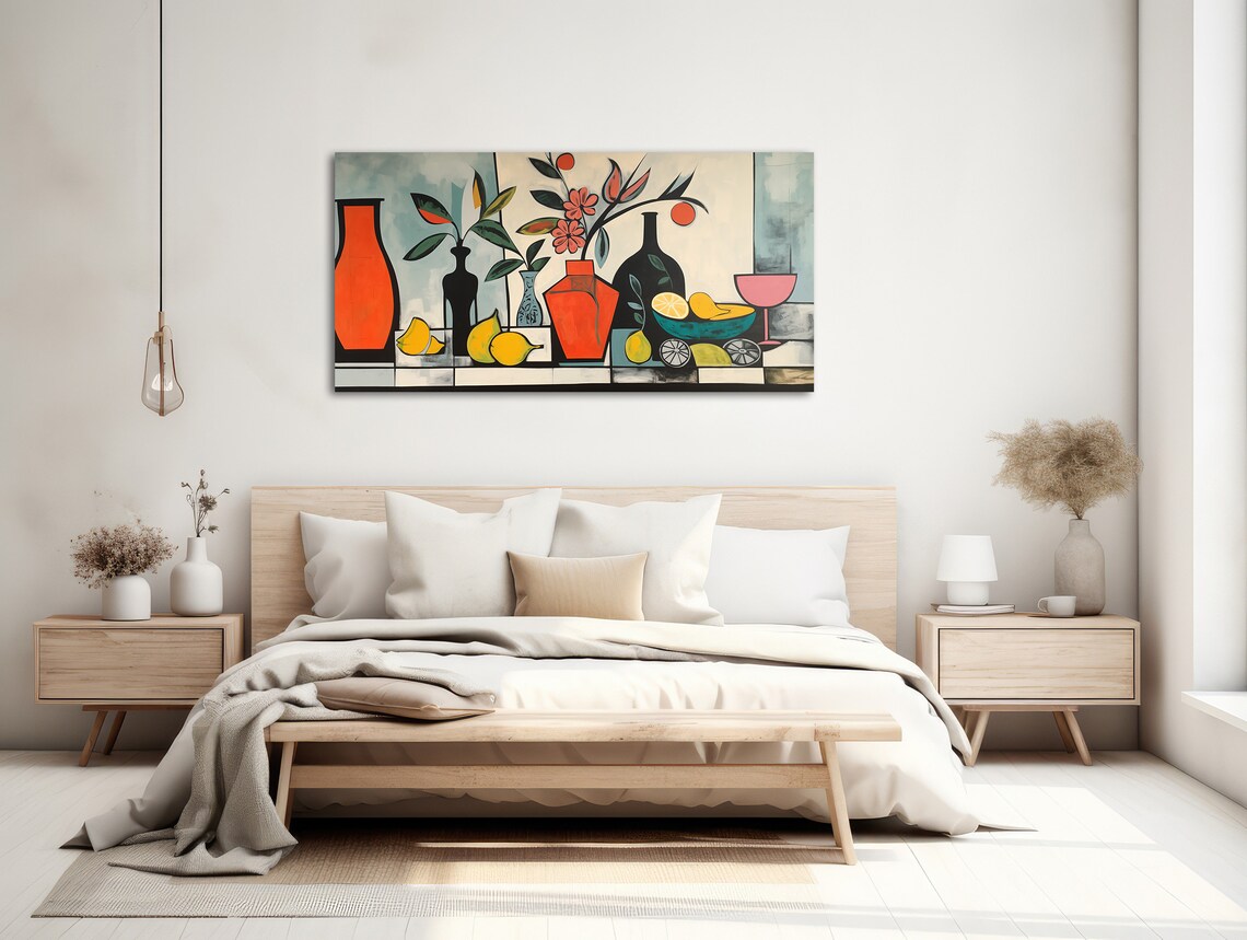 Mid-Century Botanical Still Life, Palm Springs Boho Art Print - Image 2