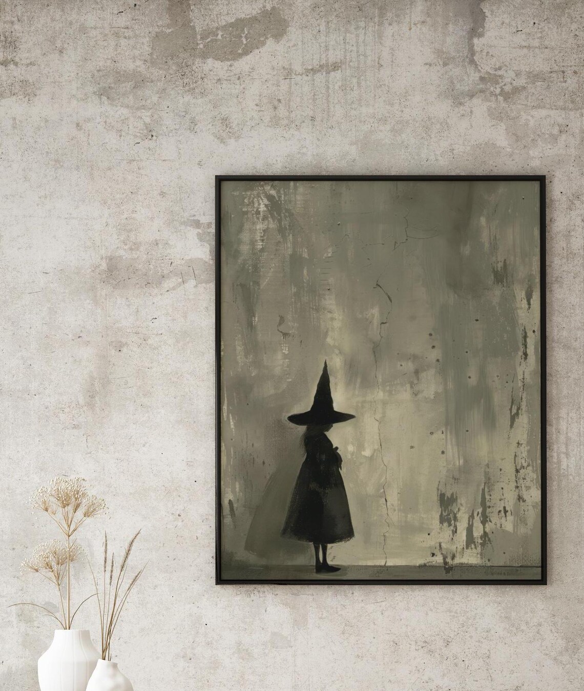 Cute Witchy Halloween Art Print, Dark Academia - Image 3