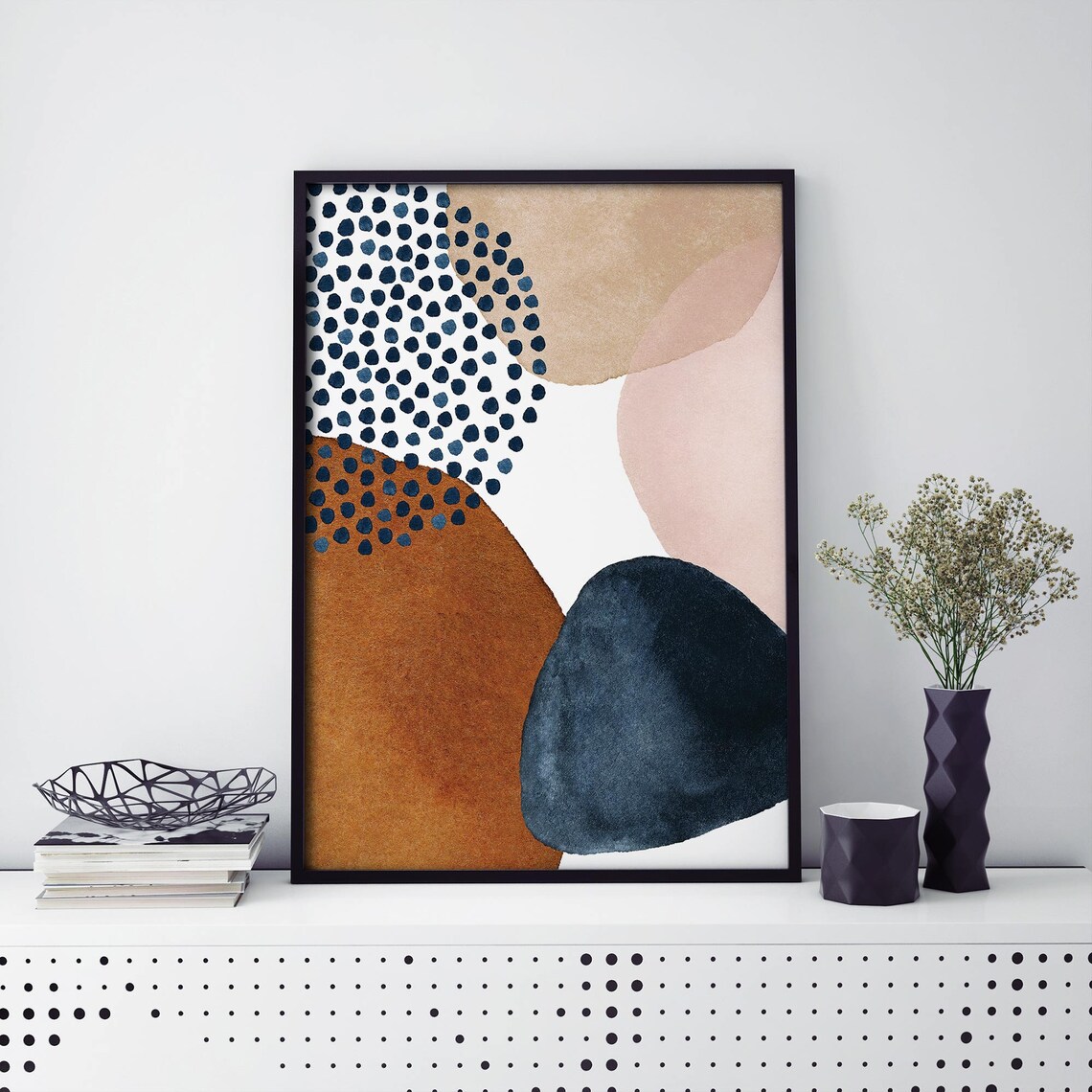 Abstract Wall Art Print, Modern Minimal Decor