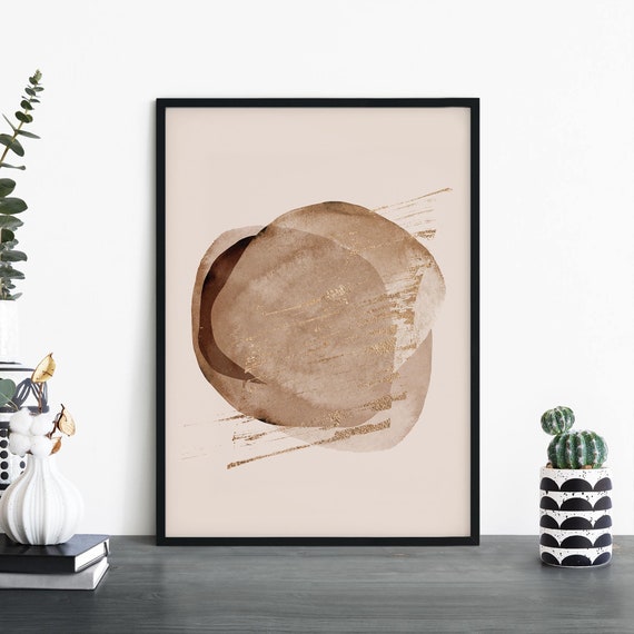 Neutral Abstract Print Wall Art 4x6 5x7 A4 A3 A2 A1