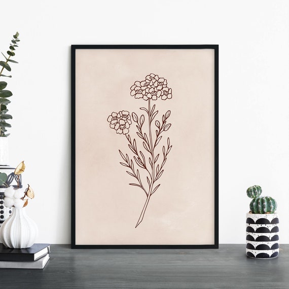 Wax Flower Australian Native Floral Illustrative Print Wall Art A4 A3 A2 A1