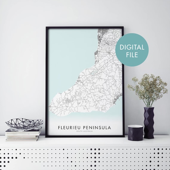 Fleurieu Peninsula South Australia City Map Minimalist Poster