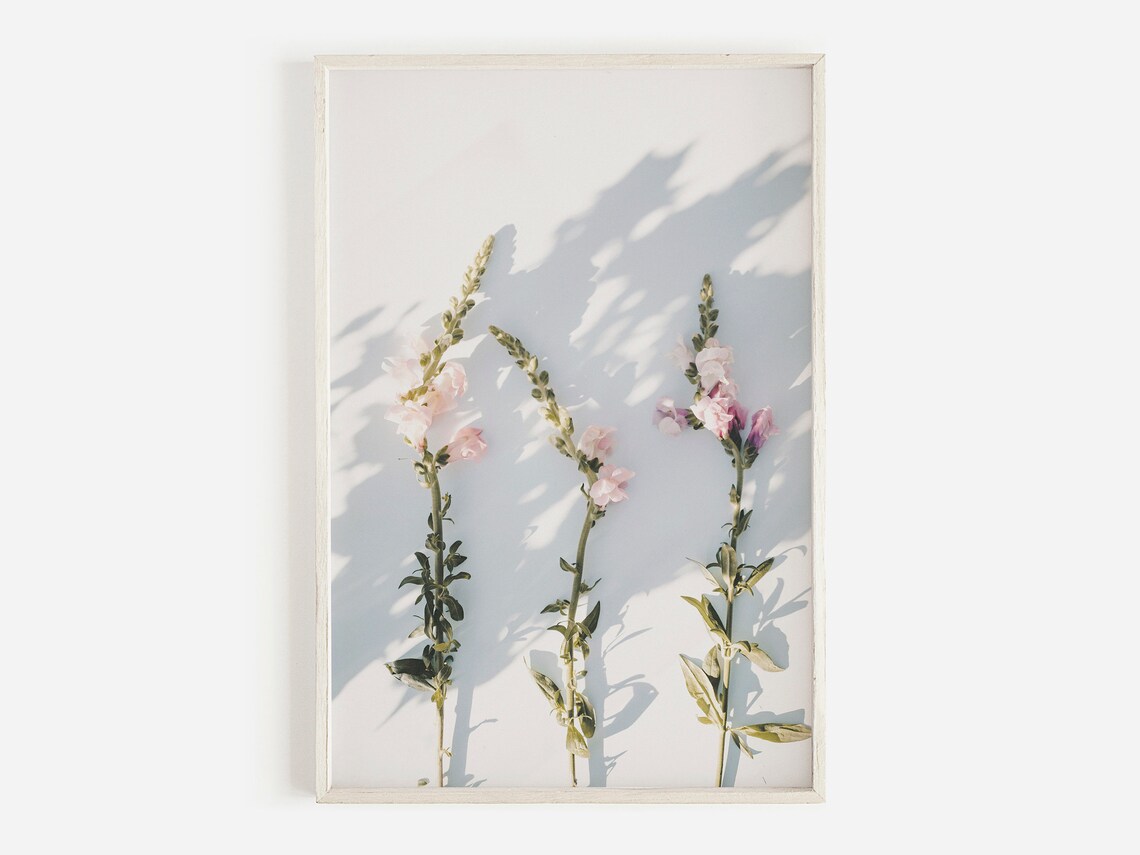 Spring Floral Print, Pastel Floral Art Print